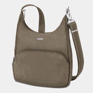 Travelon Anti-Theft Classical Essential Messenger, crossbody travel bag nutmeg